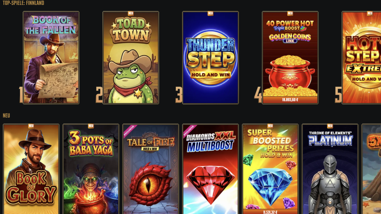 Gransino Casino games